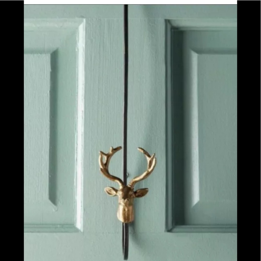 NWT Anthropologie Reindeer Wreath Hook Hanger Over the Door - Picture 4 of 12